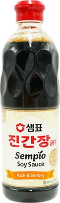 Immagine prodotto di SEMPIO Salsa di soia 860 ml Jin Gold F3 | Salsa di soia coreana | senza l'uso di tecniche di modificazione genetica