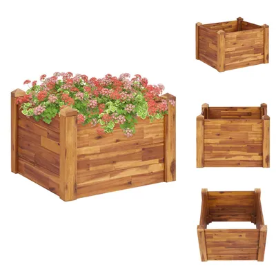 Obrázok produktu pre vidaXL Zvýšený záhradný záhon 60 x 60 x 44 cm z masívneho dreva akácie - Kvetináče a sadenice