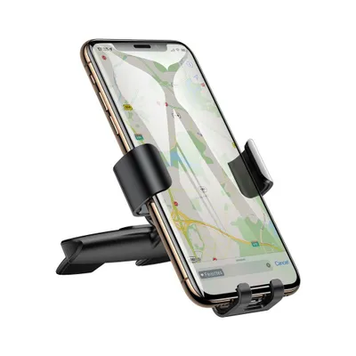 Obrázok produktu pre Baseus Metal Age Gravity Car Mount Kovový gravitačný držiak do auta pre CD Slot Black (SUYL-J01)