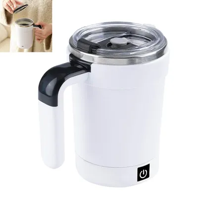 Produktbild von Rührtasse,380 ml Auto-Rührbecher mit Temperaturanzeige, wiederaufladbarer Magnetrührer ,ideal für heiße Schokolade & Milchgetränke
