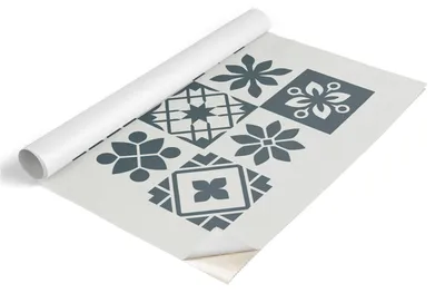 Produktbild von Tulup Möbelfolie - Klebefolie Möbel - Selbstklebende Folie 100x50 cm - Möbelfolie Schrank - Folie für Möbel - Möbelfolie Küche - Wasserdicht - Abwaschbar - Selbstklebend - Luftblasenfrei - Geometrische Fliesen