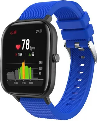 Produktbild von Strap-it Xiaomi Amazfit GTS Silikonarmband (Blau)