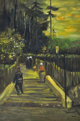 Produktbild von Vincent Van Gogh Kunstdruck Bild - Kleiner Weg Am Montmartre, 1886 (180 x 120 cm)