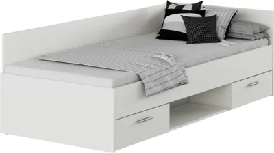 Obrázek produktu pro Kondela Postelový rám s úložným prostorem Boat 90 - bílá