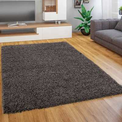 Immagine prodotto di Tappeto Soggiorno Camera da letto Alto pelo Shaggy Flokati Unicolore Morbido Moderno Dimensioni 70x140 cm