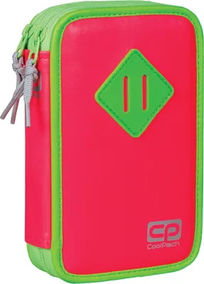Produktbild von Federmäppchen Federtasche Federmappe  Coolpack Jumper  Rubin Neon  Rosa Rot Grün