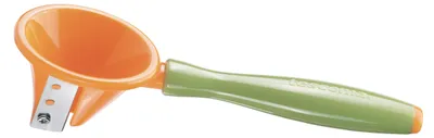 Spiralschneider, Edelstahl, grün/orange, 23 x 8,5 x 4,2 cm