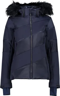 Produktbild von Cmp Woman Jacket Zip Hood Black Blue Black Blue 44