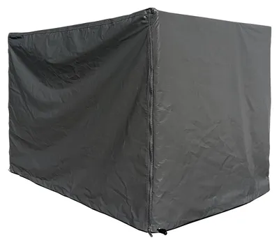 Produktbild von Gitterbox Abdeckung PVC-Tarp 125x85x87cm Grau PVC Gewebeplane 350g/m² Schutzhülle Abdeckplane