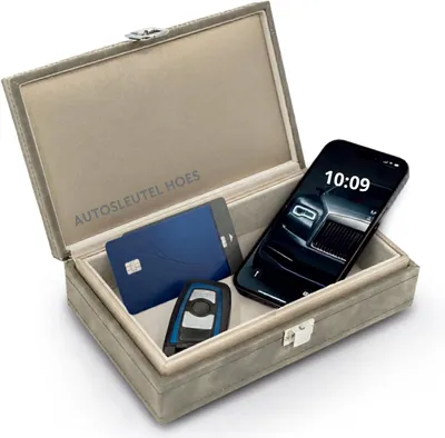 Productafbeelding van Recalma Faraday Box voor Autosleutels, RFID Keyless Go, 21 x 13 x 6 cm, Grijs