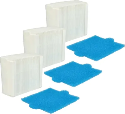 Produktbild von vhbw 3x Spezial-Hygiene-Filter, 3x Spezial-Hygiene-Vorfilter kompatibel mit Thomas Aqua+ Multi Clean X10 Parquet, Aqua+ Anti Allergy Staubsauger