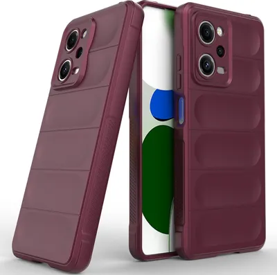 Produktbild von Redmi Note 12 Pro 5G Hülle, Weich TPU Silikon Stossfest Anti-rutsch Schutzhülle für Xiaomi Redmi Note 12 Pro 5G bordeaux