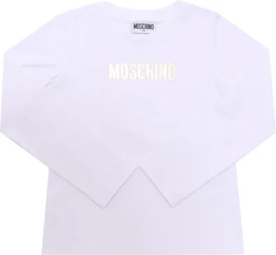 Produktbild von 7857AH maglia bimba MOSCHINO white Baumwolle t-shirt kids