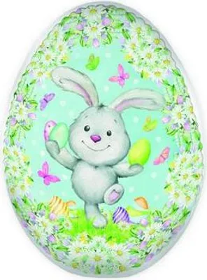 Produktbild von Trötsch Osterei zum Befüllen 9 cm Hase Füllei Pappei