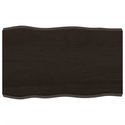 Produktbild von vidaXL Tischplatte 80x50x(2-6) cm Massivholz Behandelt Baumkante