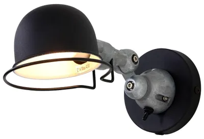 Productafbeelding van Zwart landelijke leeslamp Davin