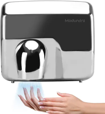 Immagine prodotto di Asciugamani elettrici automatici ad alta velocità, in acciaio inossidabile, da 2300 W, da montare a parete, ideali per bagni pubblici, con un tempo di asciugatura di 8-10 secondi