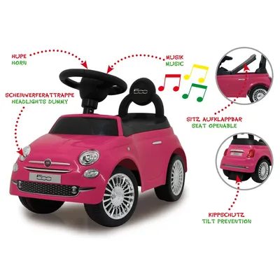 Obrázok produktu pre Jamara Rutscher Fiat 500 pink                            1+