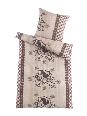 Produktbild von Bettwäsche Winter Flausch Fleece Thermofleece warm 2 teilig mit RV 135x200 + 80x80 cm Design: Skippy MB