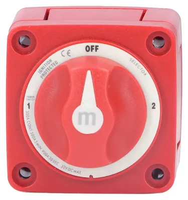 Productafbeelding van Accuschakelaar, 3 standen, DC 32 V, 300 A, scheidingsschakelaar, hoofdschakelaar, on-off inbouw