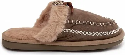 Produktbild von Damen Gefüttert Slippers Isoliert Hausschuhe Slip On Schlappen Erlom Grün Gr.36/37