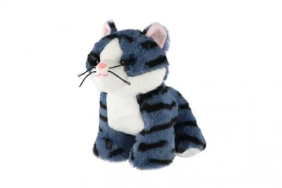 Image de Peluche chat/chat assis bleu 0+