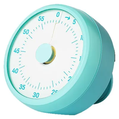 Produktbild von Visueller Timer für Kinder – 60-Minuten Countdown Kurzzeitwecker visuell – Zeitmanagement-Tool zur Förderung bei ADHS & Autismus Einschulung & für den Kindergarten (Himmelblau)