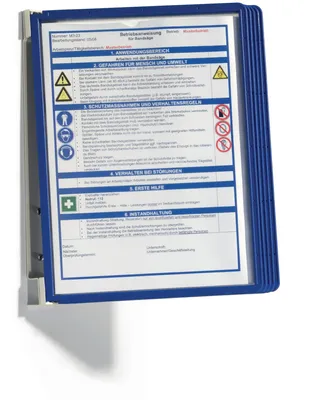 Image de DURABLE Support mural VARIO® WALL 5, Bleu foncé, 555107