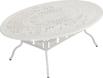Produktbild von Inko Gartentisch Tisch Terrassentisch Alu-Guss weiß Form/Größe nach Wahl