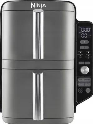 Ninja Fettfrei Fritiermaschine Sl400Eu 9.5L 6 Programme 2470W Zwei Körbe