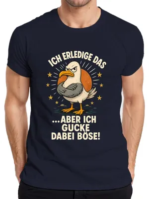 Obrázok produktu pre Vyriešim to, ale pri tom budem robiť sarkastické poznámky. Pánske tričko, tmavomodrá farba, veľkosť L