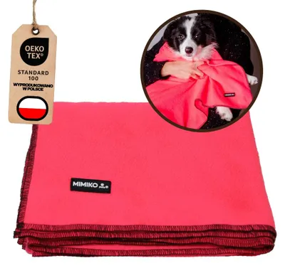 Produktbild von Mimiko Pets Polar Decke XXL für Hunde Katzen Rosa 150x100cm