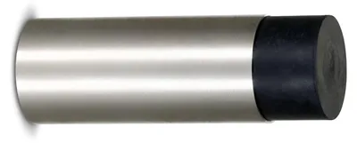 Produktbild von Wandtürstopper Türpuffer Türanschlag - Edelstahl - Gummi - Schwarz - Ø 2,7 cm