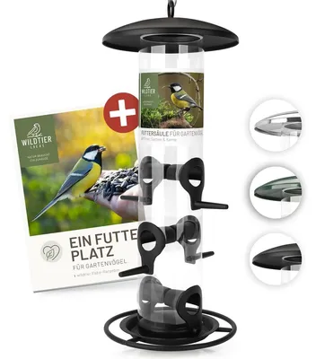 Image de Distributeur de graines pour oiseaux sauvages en acier inoxydable
