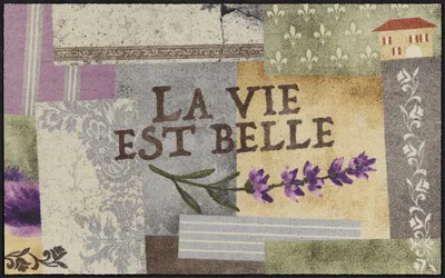 Produktbild von Salonloewe LA VIE EST BELLE Fußmatte Wohnmatte 75 x 120 cm