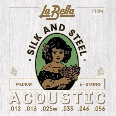 Zdjęcie produktu dla La Bella 710M, Gitara, Akustyczny, 6 szt.
