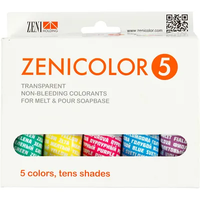 Produktbild von Zenicolor Zenicolor Seifenfarben-Set 5x30gr