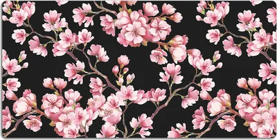 Produktbild von Schreibtischmatte Tischunterlage 120x60 cm Mauspad - Kirschblüten