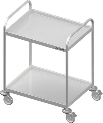 Produktbild von Servierwagen mit zwei Böden, 1200x500x950 mm, verschweißt