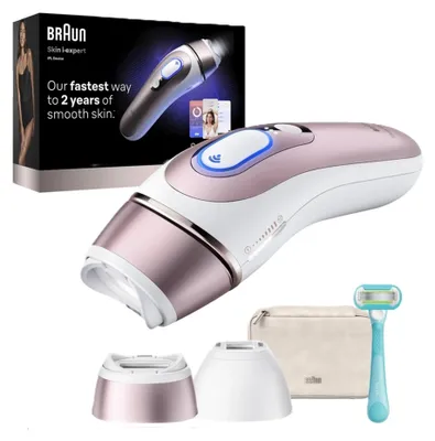 Produktbild von Braun Silk-expert Skin i expert, Lichtimpulstechnologie (IPL), Roségold, Weiß, AC, 100 - 240 V, 50/60 Hz, 70 mm