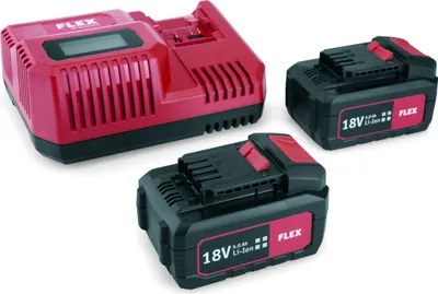 Produktbild von Flex P Akku-Pack Power 55 R Set Li-Ion 18V 5Ah Ladegerät Werkzeugakku Ersatzakku