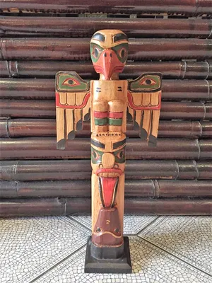 Produktbild von Totempfahl Wappenpfahl Marterpfahl Totem Pole Totem Stake 50 cm