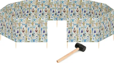 Image de Garronda Plage Paravent 15m de long plus maillet en caoutchouc GAEX001