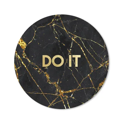 Produktbild von MuchoWow® Mauspad Mousepad Zitate - Motivation - Gold - Marmor 40x40 cm - Mousepads - Maus Mat - Pad - Mausunterlage - Schreibtisch Accessoires