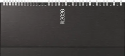 Image de rido/idé 7036123906 Calendrier transversalSeptant noir 1W/2S