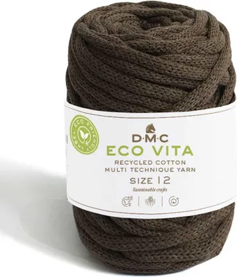 Imagen del producto de DMC Eco Vita-12: hilo de algodón reciclado (4 mm) compuesto de 80% algodón y 20% poliéster (color 11)