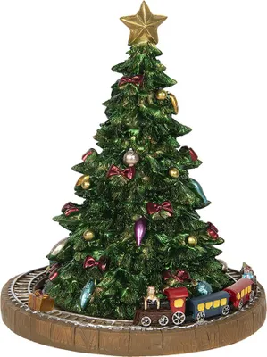Immagine prodotto di Albero di Natale Clayre & Eef Music Box Ø 15x18 cm Plastica verde