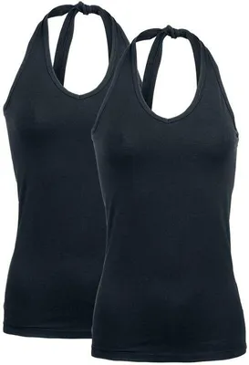 Produktbild von RED by EMP Damen schwarze Neckholder Tops im Doppelpack M