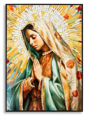 Zdjęcie produktu dla o Ferretti Obraz „Madonna” w ramie, 72 x 4 x 102 cm