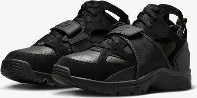 Produktbild von Nike Air Trainer Huarache "Triple Black" Sneaker, Schwarz, Größe: 42,5